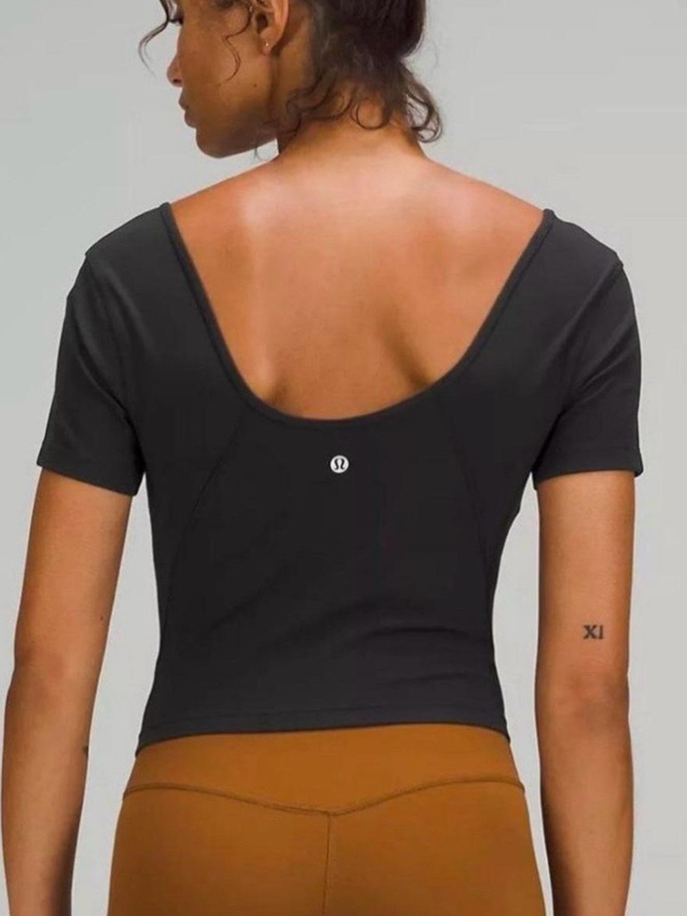 lululemon align Black Scoop-Back cropped Top